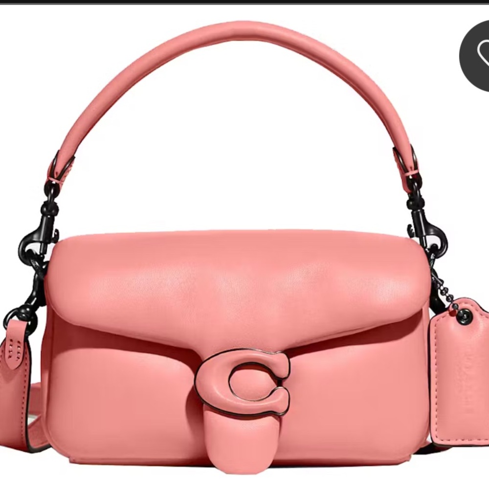 Pink coach Tabby Leather Handbag